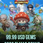 Legend Of Mushroom 99.99 USD Gems + 2000 Elmas